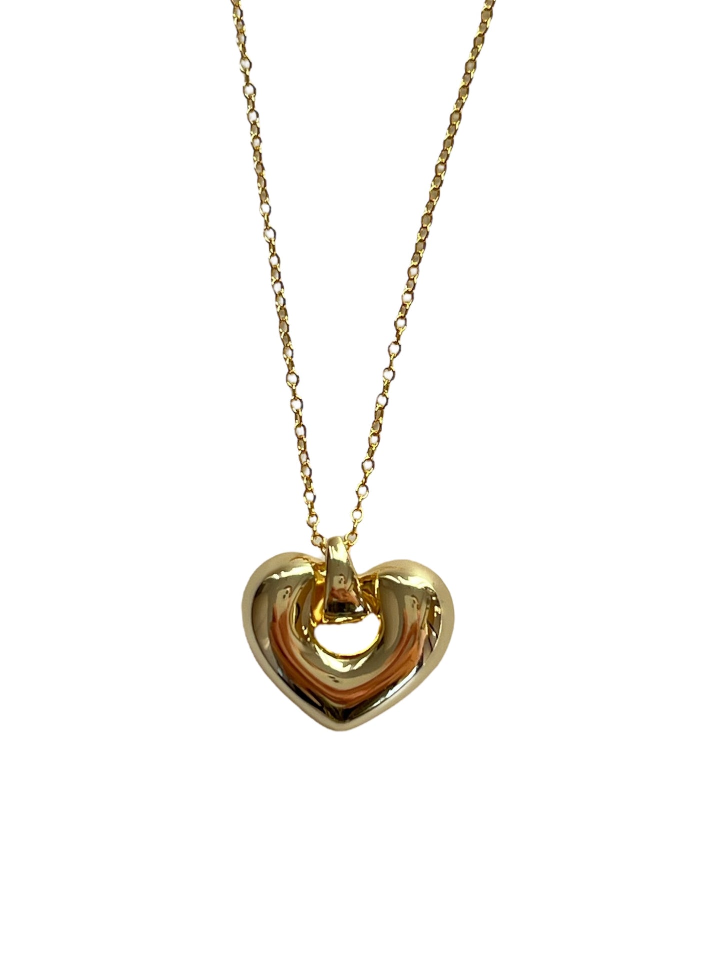 Puffed Heart Necklace
