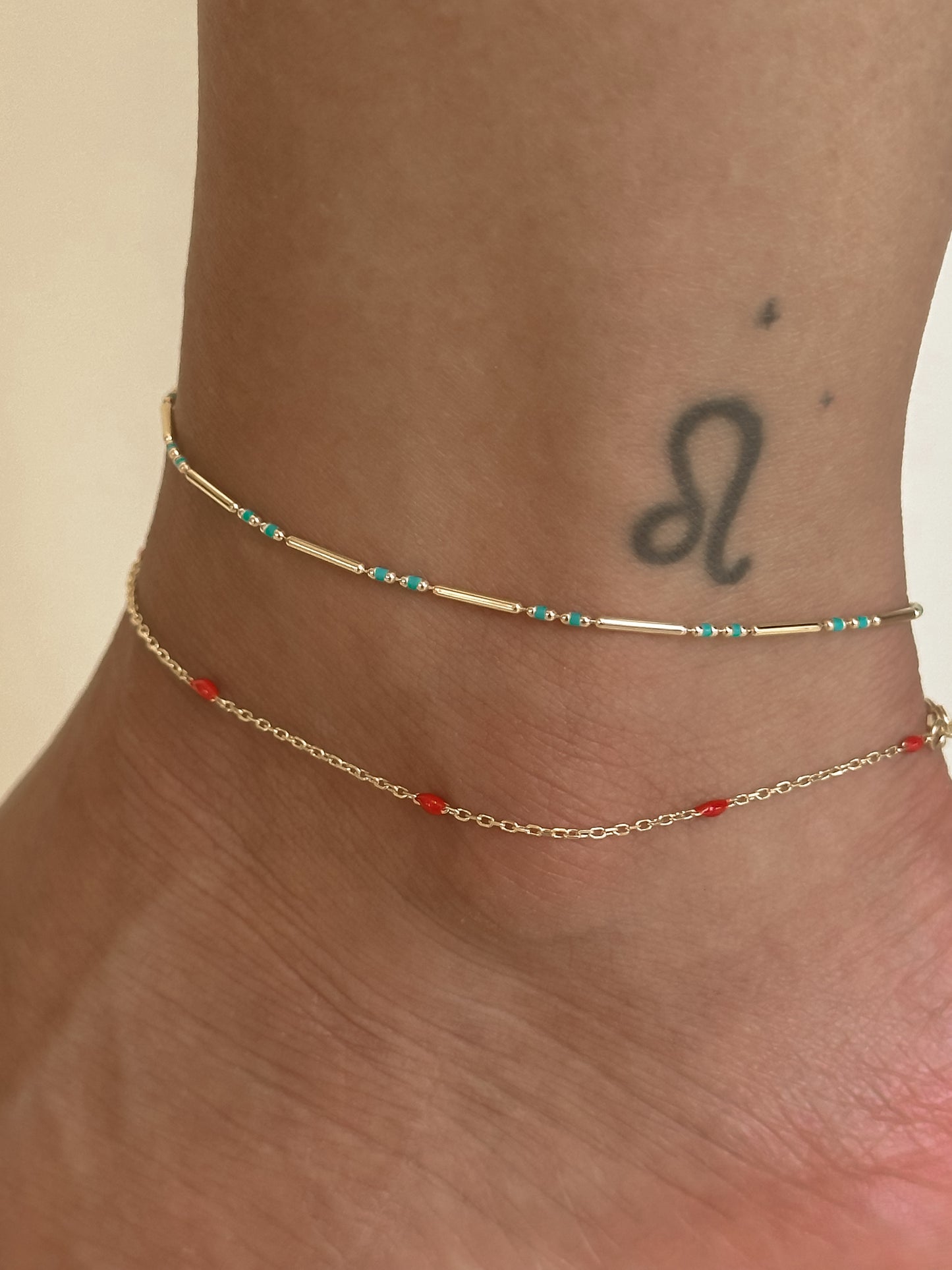 Blu Chain Anklet