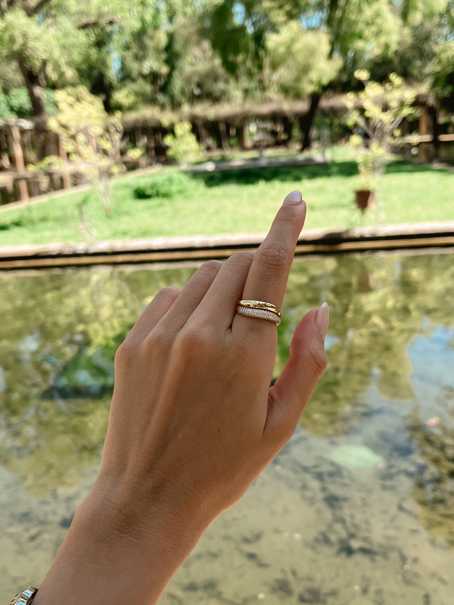 Wave Plain Ring