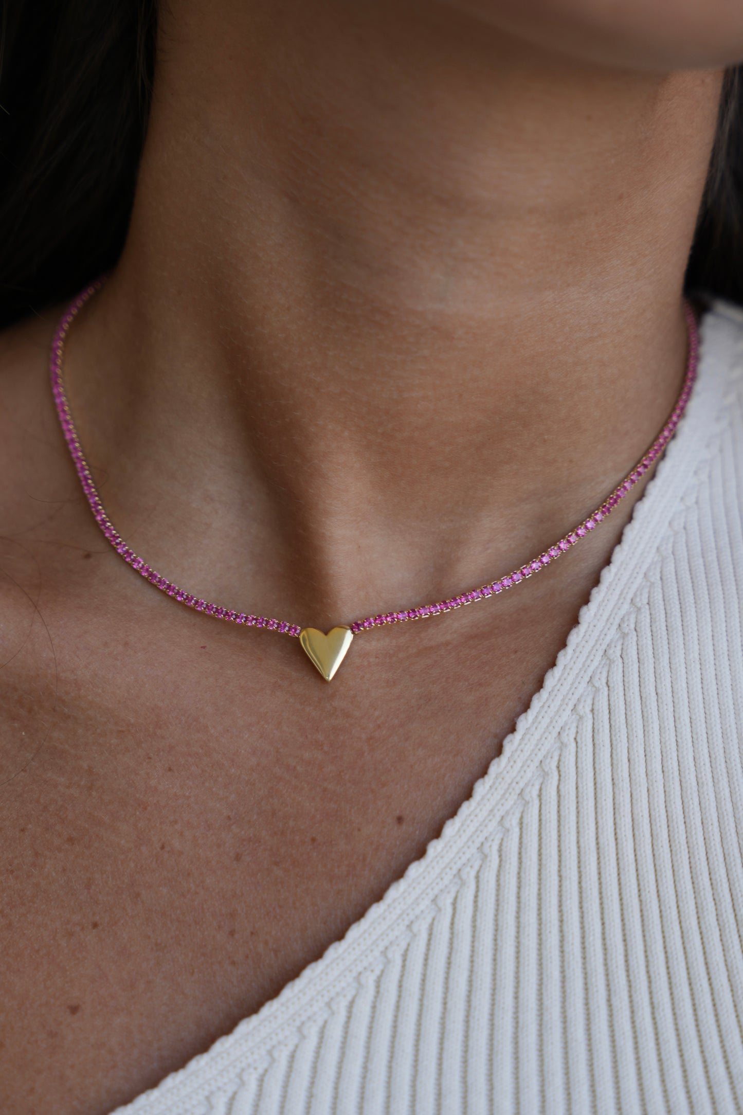 Ruby Heart Necklace