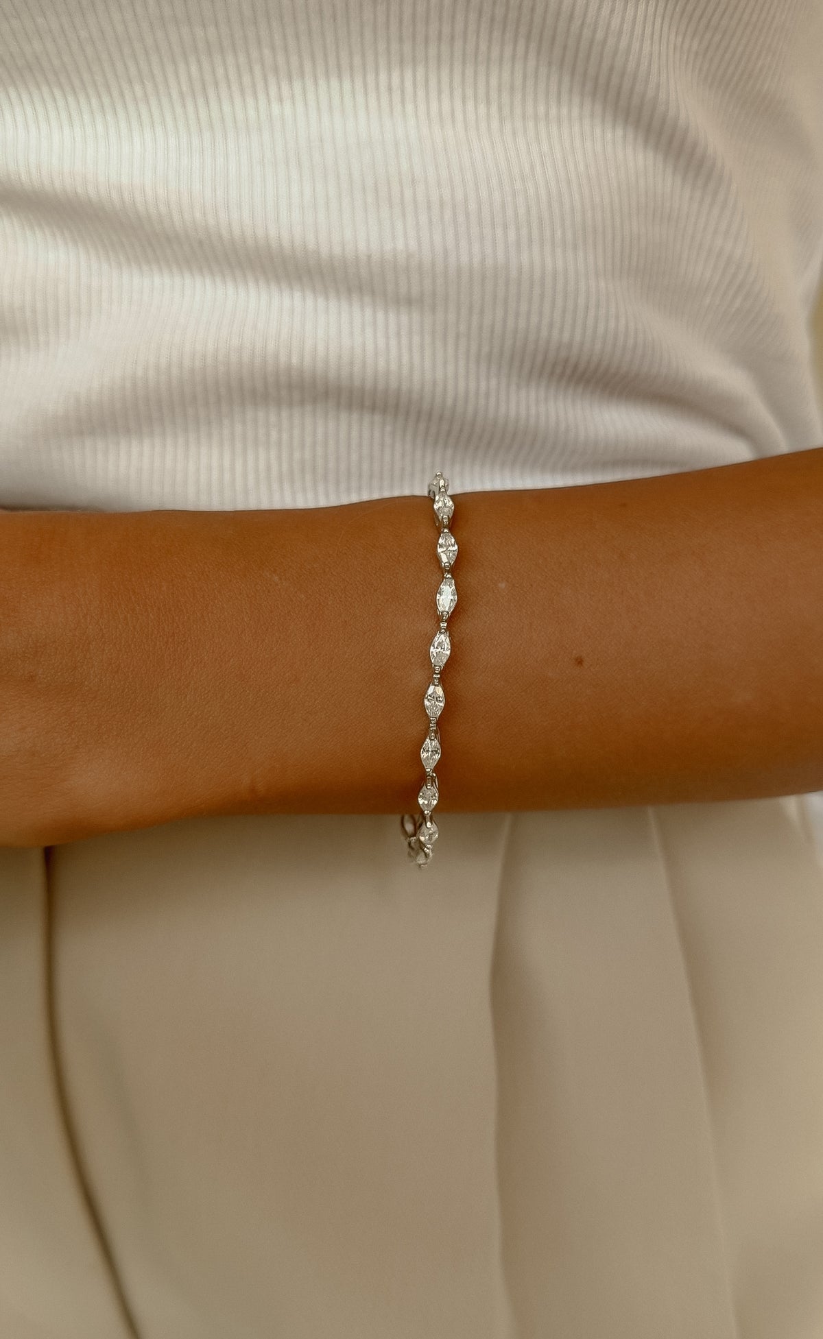 Marquise Tennis Bracelet
