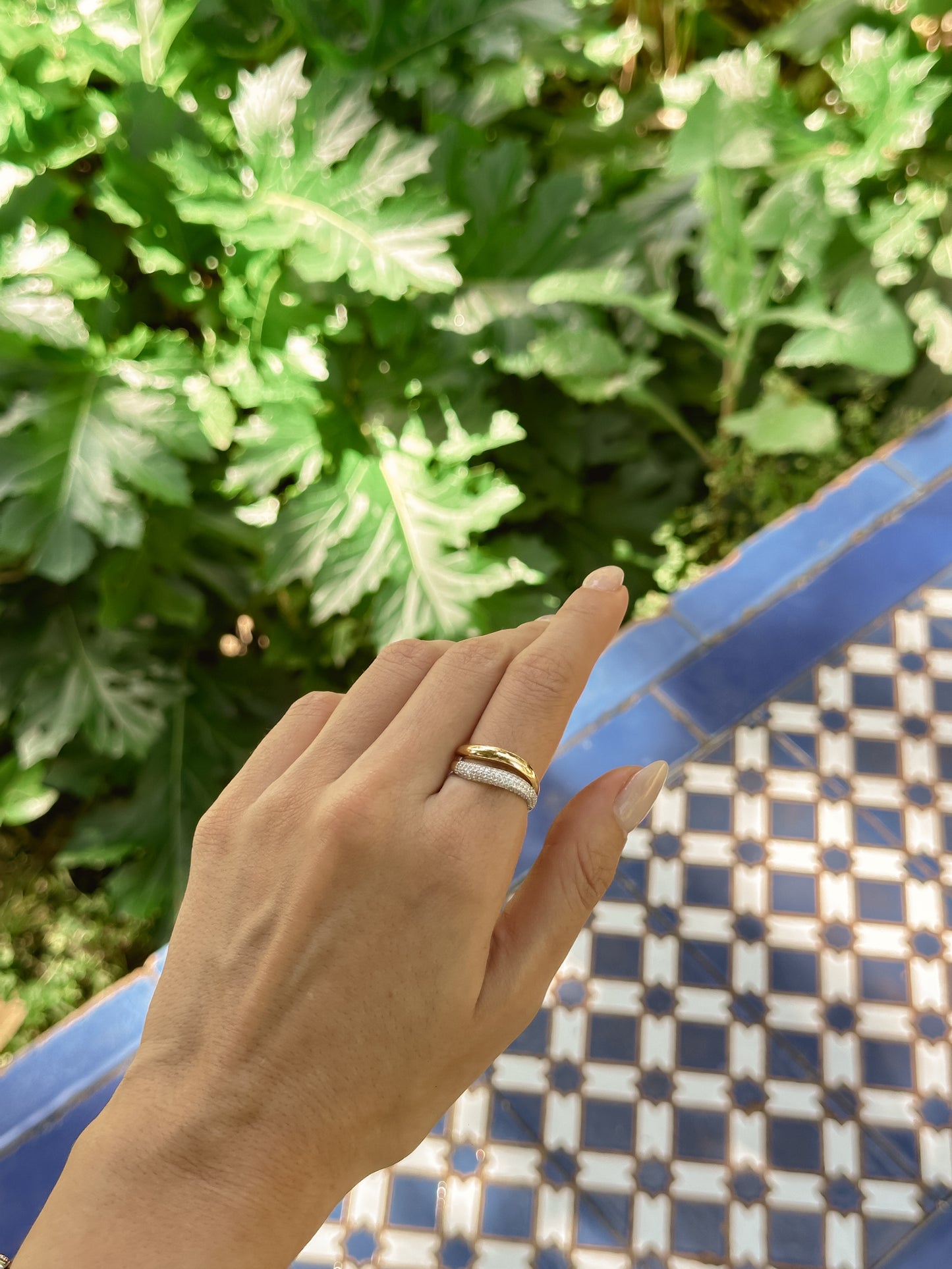Wave Pave Ring