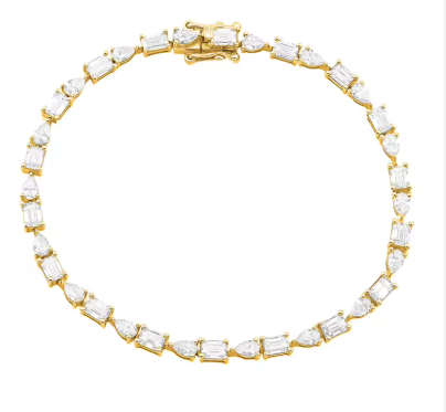 Multi-Shaped Tennis Bracelet