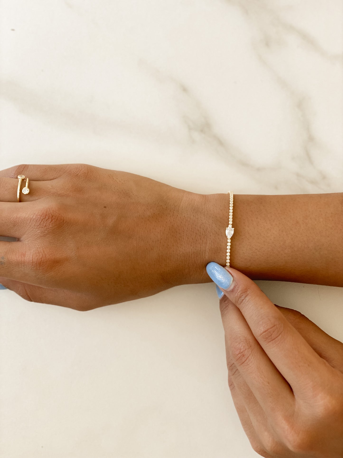 Pear Tennis Bracelet