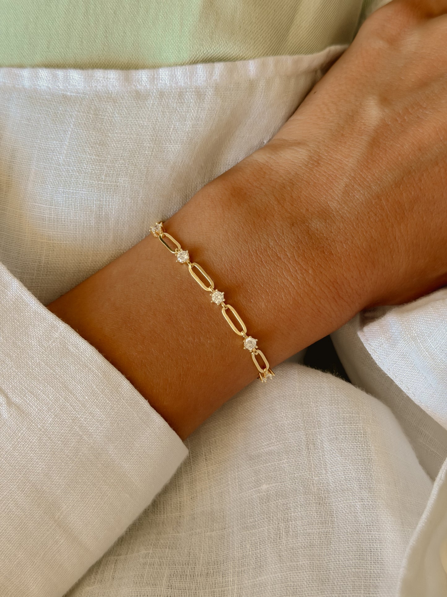 White Stones Bracelet