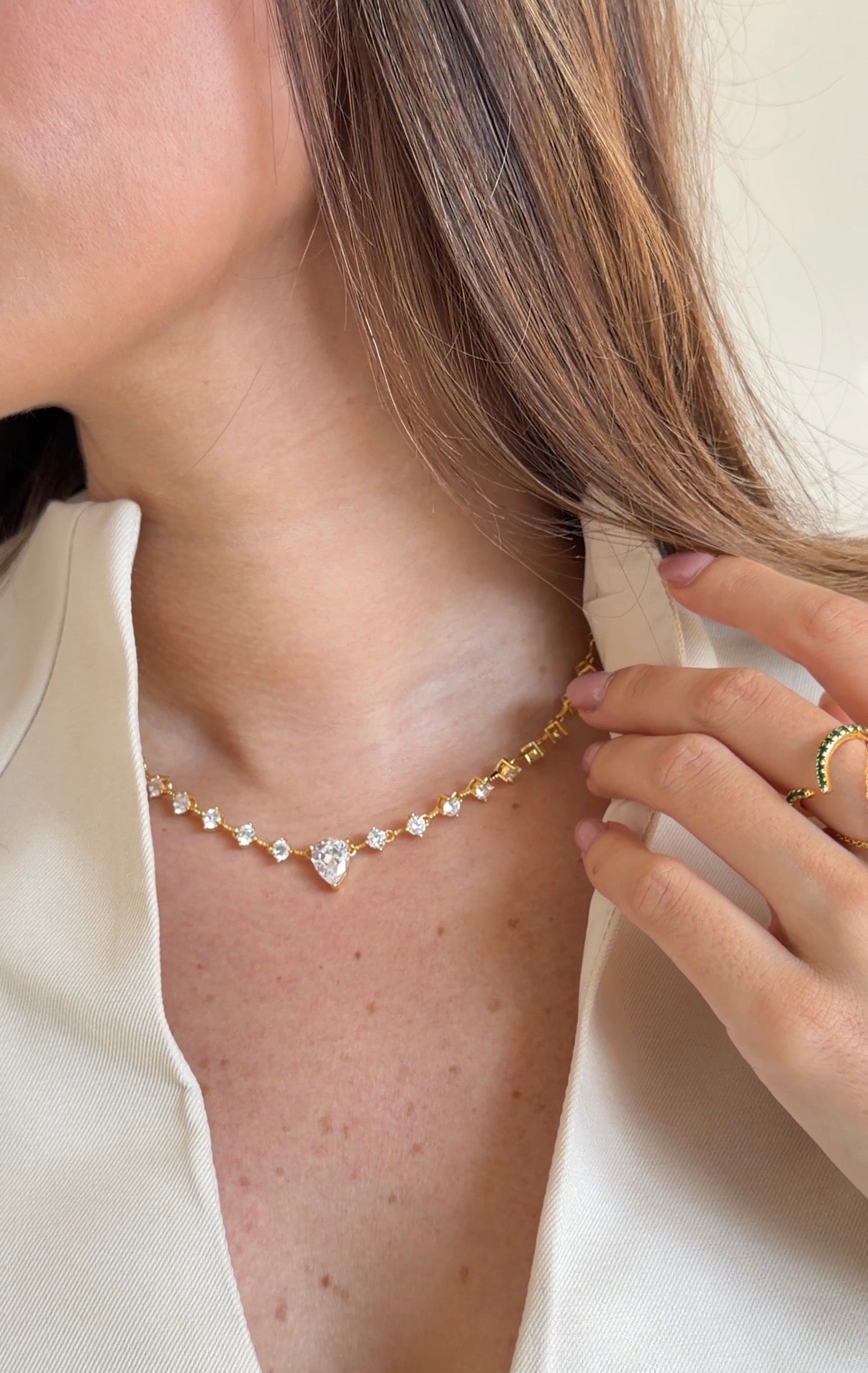 Glace Tennis Necklace