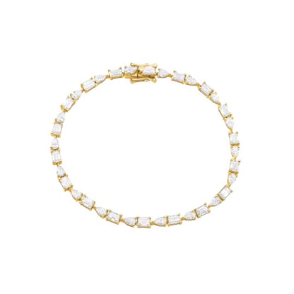Multi-Shaped Tennis Bracelet