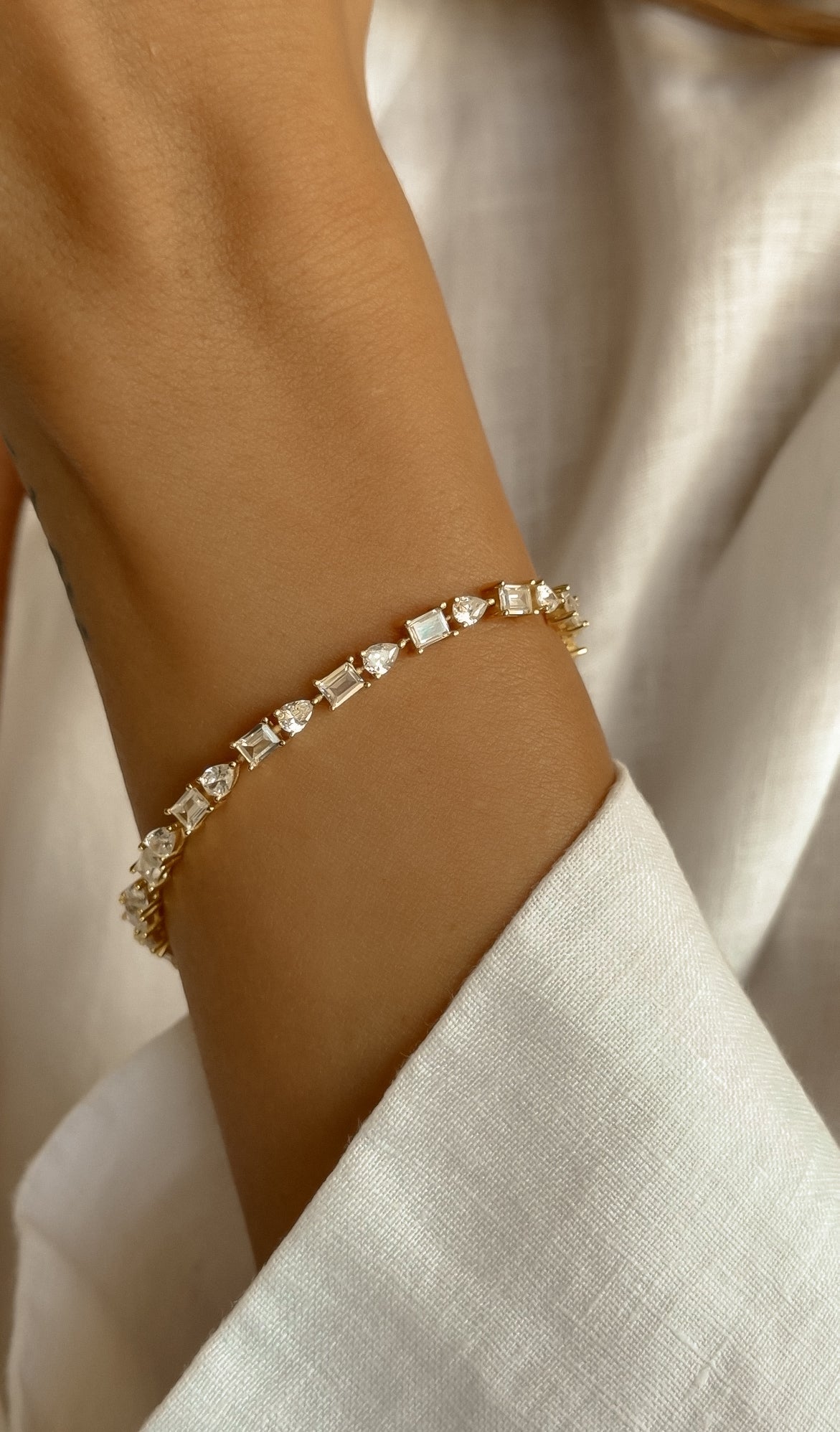 Multi-Shaped Tennis Bracelet