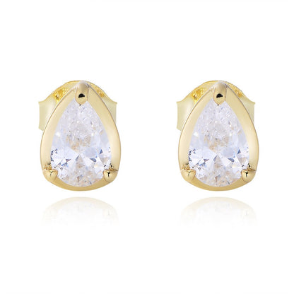 Pear Stone Studs