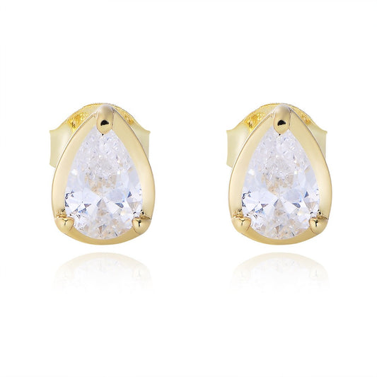 Pear Stone Studs
