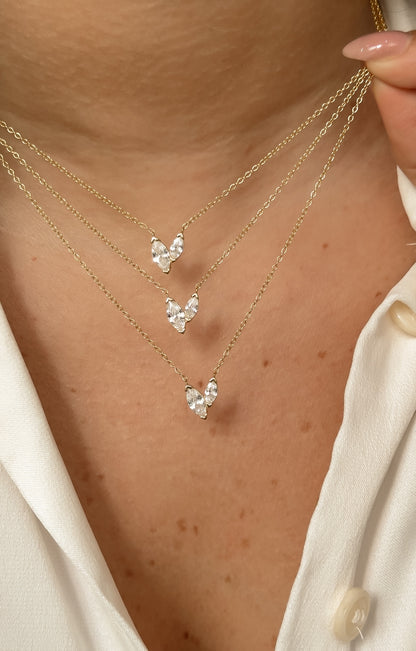 Double Marquise Necklace