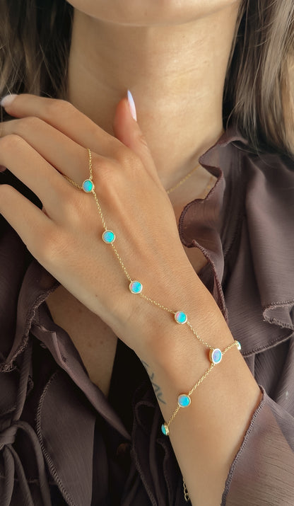 Opal Hand Chain