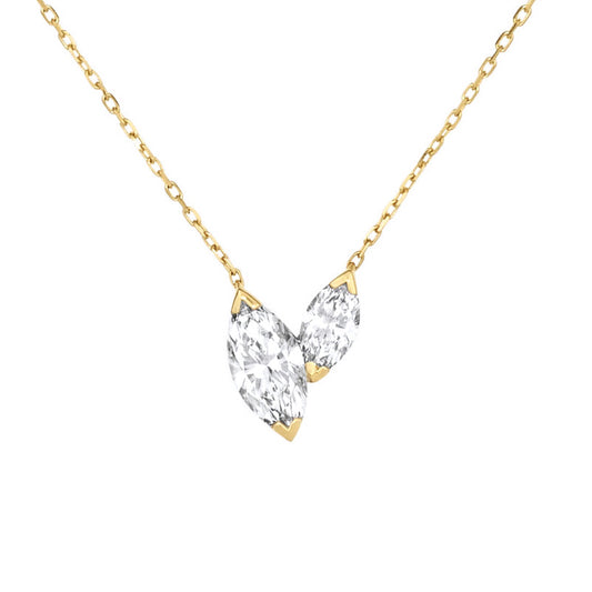 Double Marquise Necklace